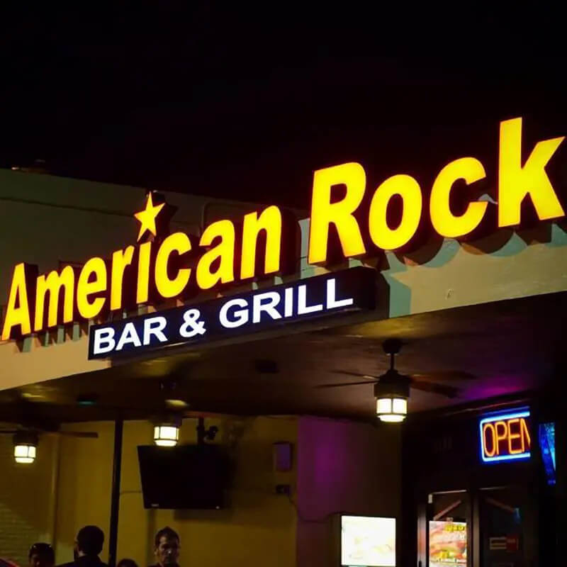 3D Illuminated Letters Frontlit Resin LED Letters for outside shopping mall Lighting up Led Signage Channel Letter Customized Front Lit Letters - BacklitLEDsign