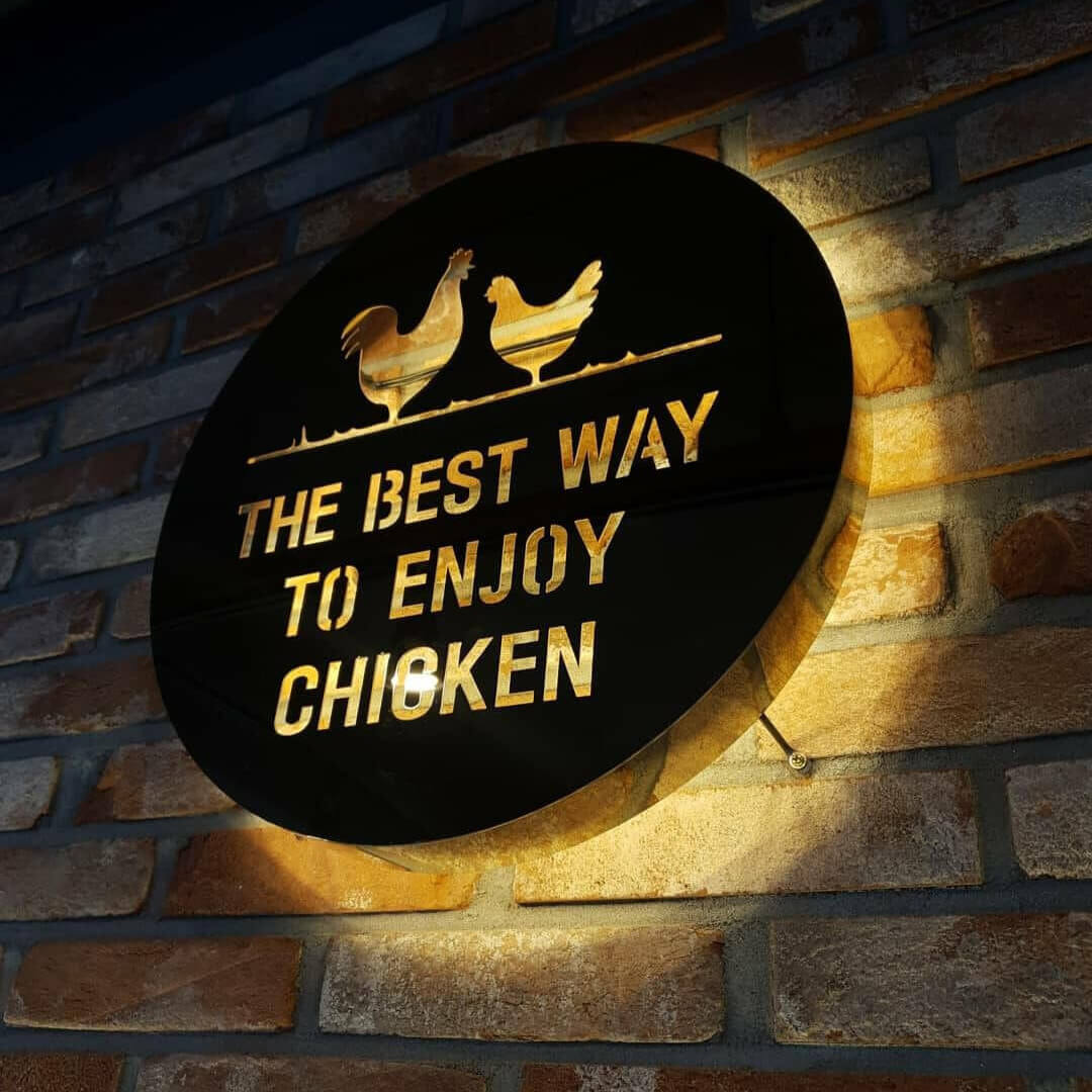 Custom Illuminated 3D Stainless Steel Waterproof Light Box for Store Metal Personalized Light Box for Business - BacklitLEDsign