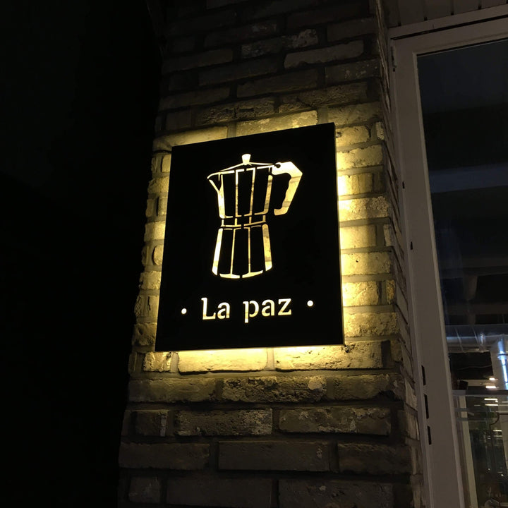Custom Illuminated 3D Stainless Steel Waterproof Light Box for Store Metal Personalized Light Box for Business - BacklitLEDsign
