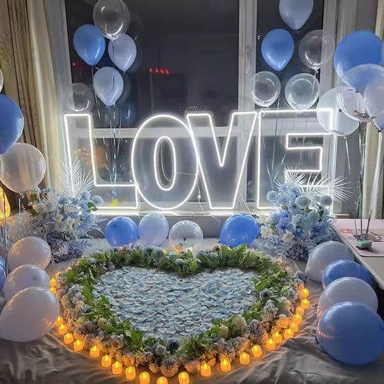Custom Neon Birthday Numbers – LED Glowing Age Sign for 18th/21st/30th Parties, Color Changing & Dimmable - BacklitLEDsign