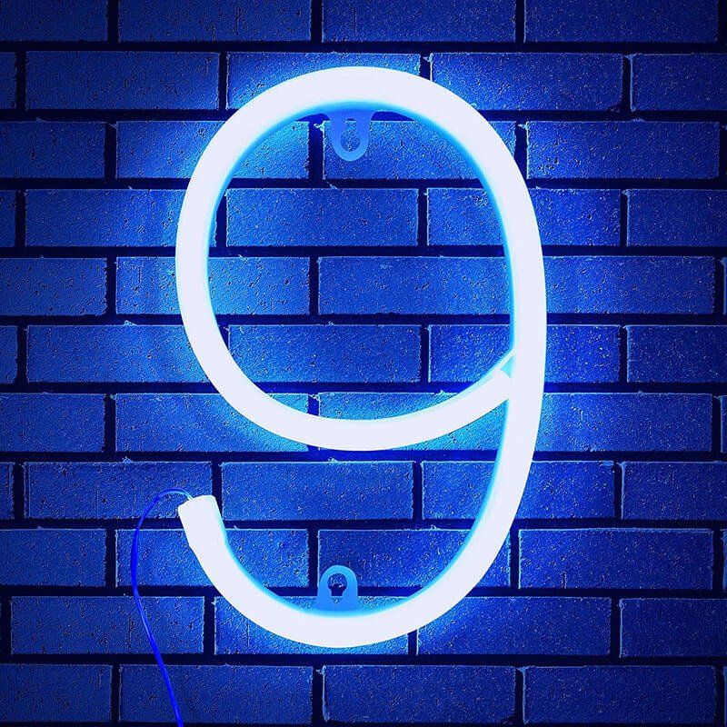 Custom Neon Birthday Numbers – LED Glowing Age Sign for 18th/21st/30th Parties, Color Changing & Dimmable - BacklitLEDsign