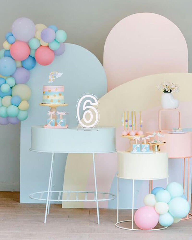 Custom Neon Birthday Numbers – LED Glowing Age Sign for 18th/21st/30th Parties, Color Changing & Dimmable - BacklitLEDsign