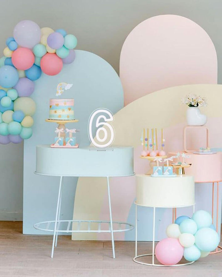 Custom Neon Birthday Numbers – LED Glowing Age Sign for 18th/21st/30th Parties, Color Changing & Dimmable - BacklitLEDsign