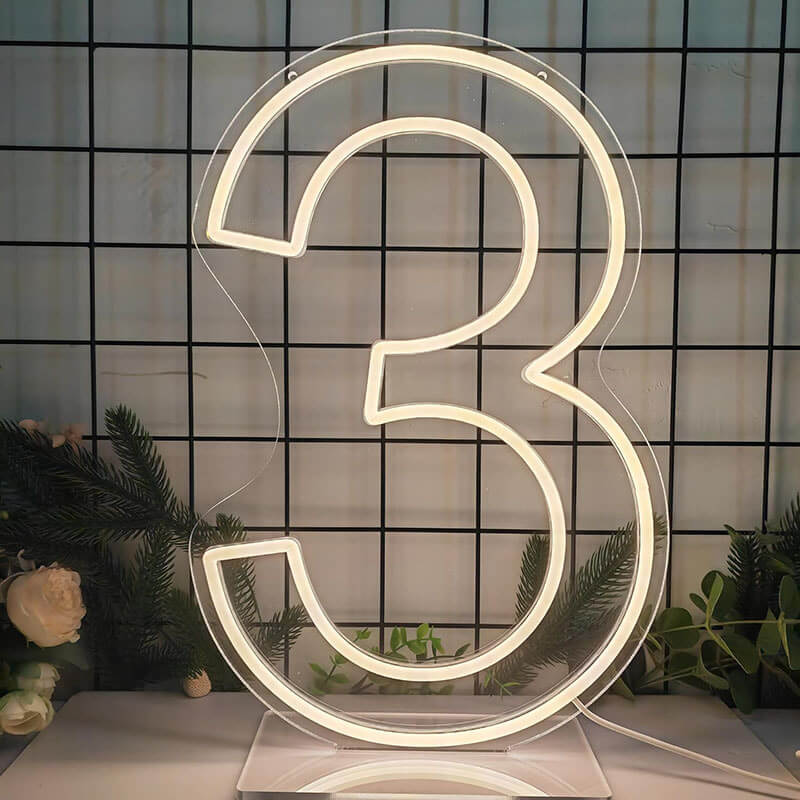 Custom Neon Light Numbers – RGB Color - Changing LED House Sign, Waterproof & Dimmable (Indoor/Outdoor) - BacklitLEDsign