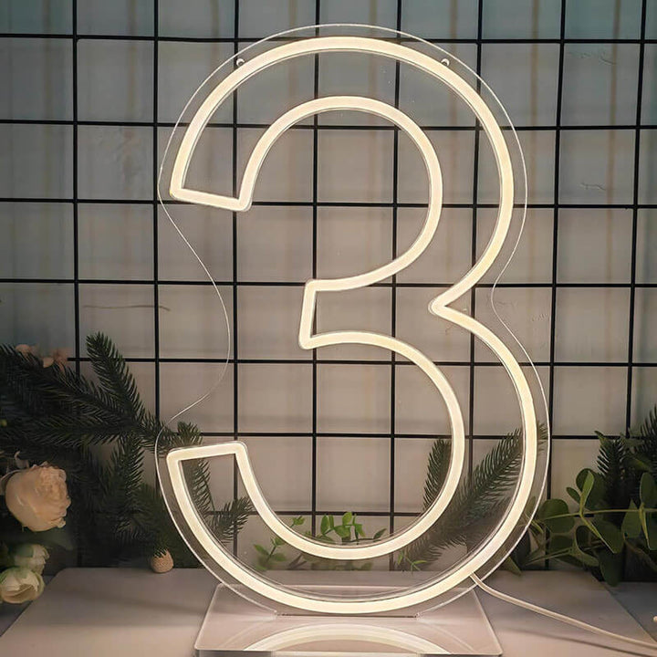 Custom Neon Light Numbers – RGB Color - Changing LED House Sign, Waterproof & Dimmable (Indoor/Outdoor) - BacklitLEDsign