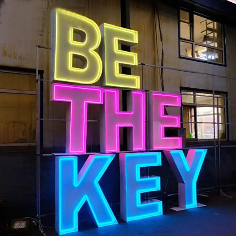 Custom Neon Marquee Letters Sign - 3ft/4ft/5ft LED Light Up Alphabet for Weddings, Business & Events | BacklitLEDSign - BacklitLEDsign