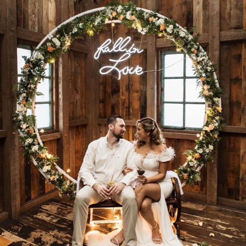 Custom Neon Sign Wedding Signs Event Room Decoration Gifts for Anniversary Engagement Banquet Birthday Party Wall Decor - BacklitLEDsign