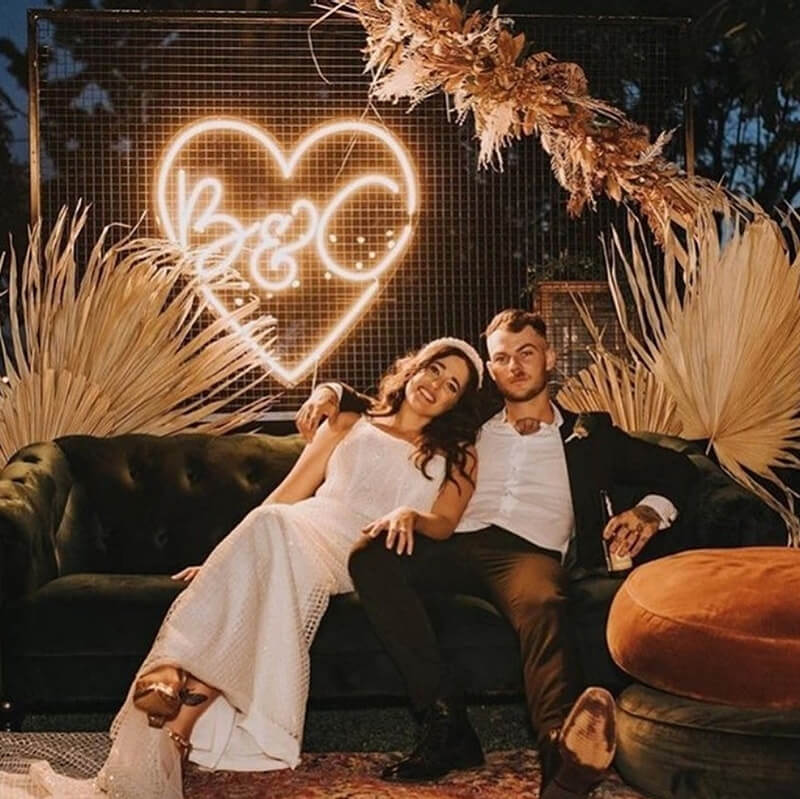Custom Neon Wedding Signs Neon Wedding Reception Decor Event Room Decoration Gifts for Anniversary Engagement Banquet - BacklitLEDsign