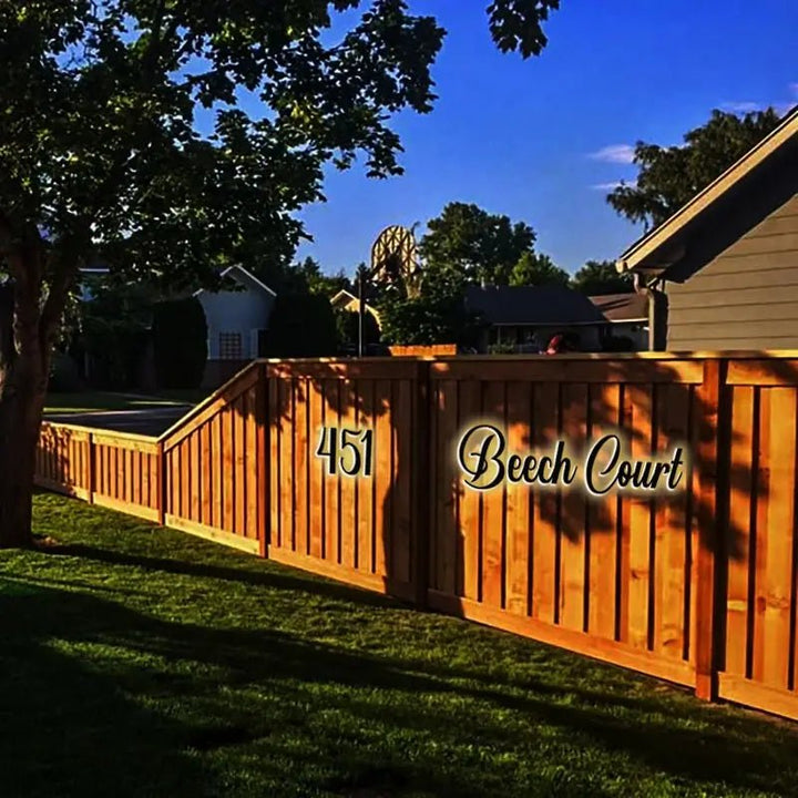 Extra Large Light - Up House Numbers - High Visibility LED Address Sign - BacklitLEDsign
