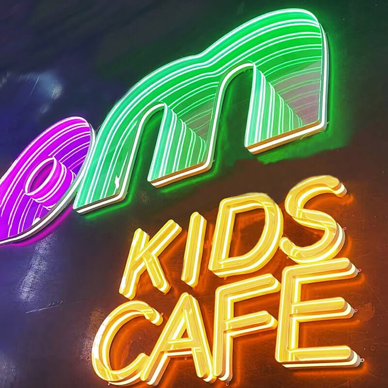 Infinity Mirror 3D LED Sign | Customizable Channel Letters & Neon Mirror Signs for Retail Shops or Events - BacklitLEDsign