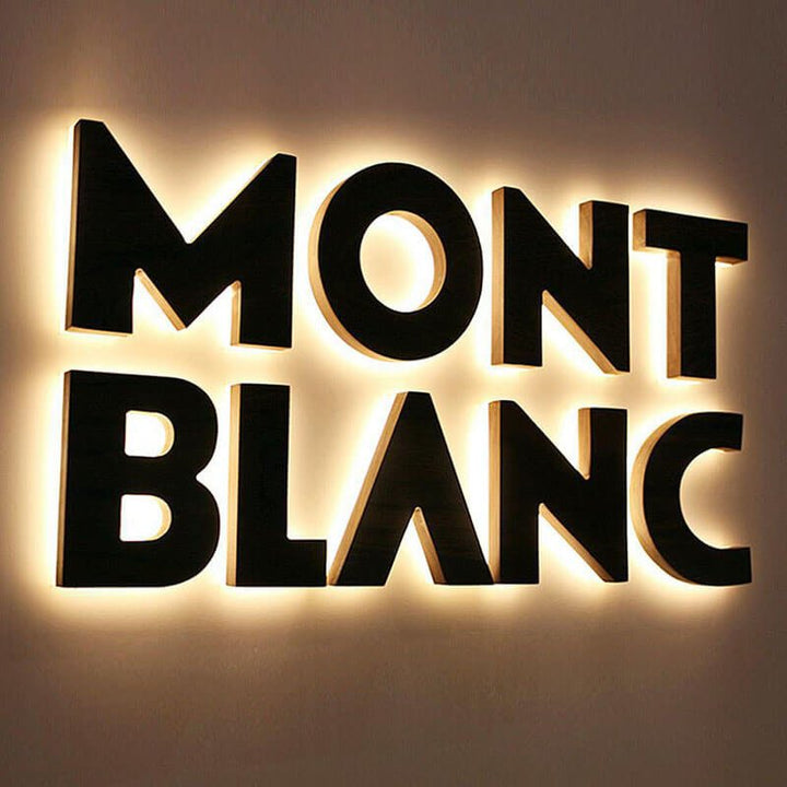 Lobby Signs BackLit Signage Office Signs Metal Signs Custom 3D Logo Business Name Signs Wall Logo Illuminated Channel Letters Manufacturer - BacklitLEDsign