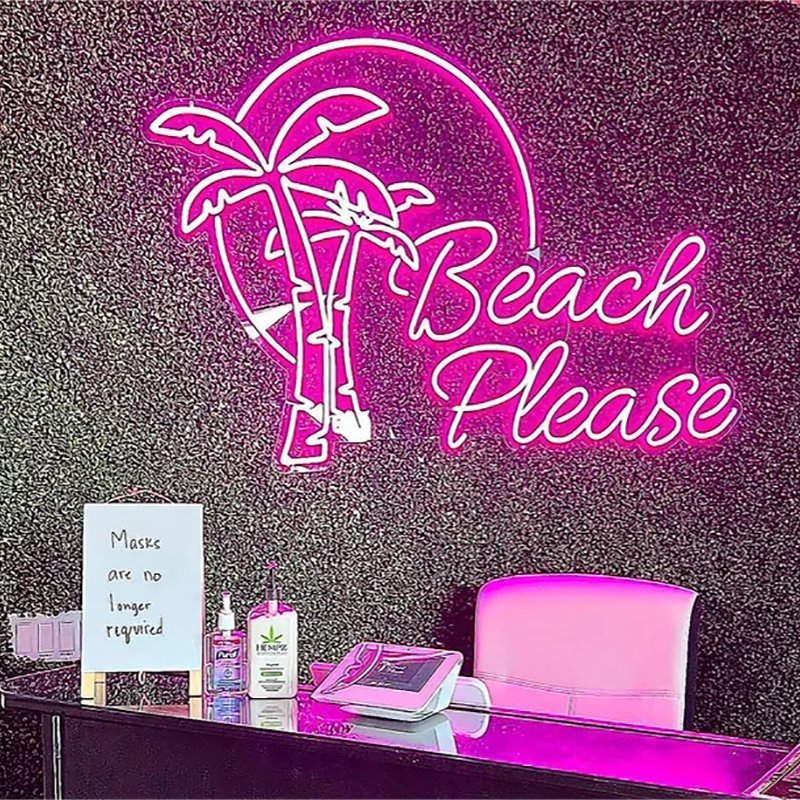 Neon Sign LED Neon Display for Restaurant Beauty Salon Gyms and Fitness Stuido Neon Illuminated Sign Company Logo - BacklitLEDsign
