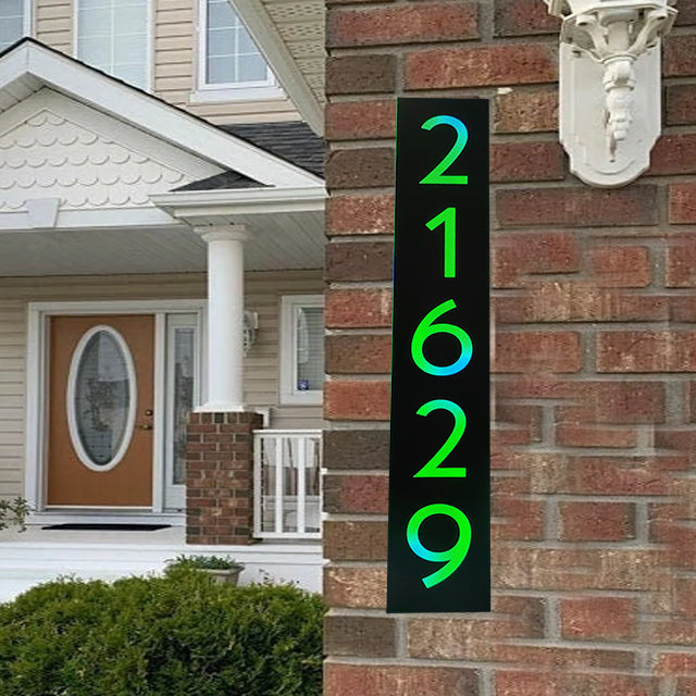 lighted address plaques plaque sign backlit address sign