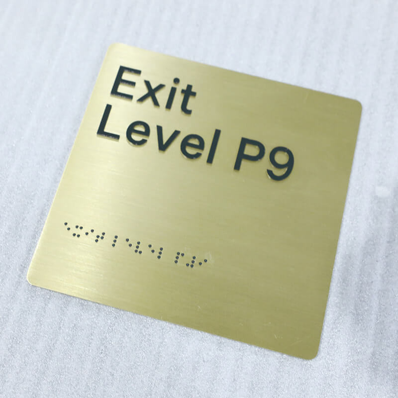Personalized Braille Wall Signs: Elegant Tactile Solutions for Homes Businesses Enhanced Accessibility in Every Space - BacklitLEDsign