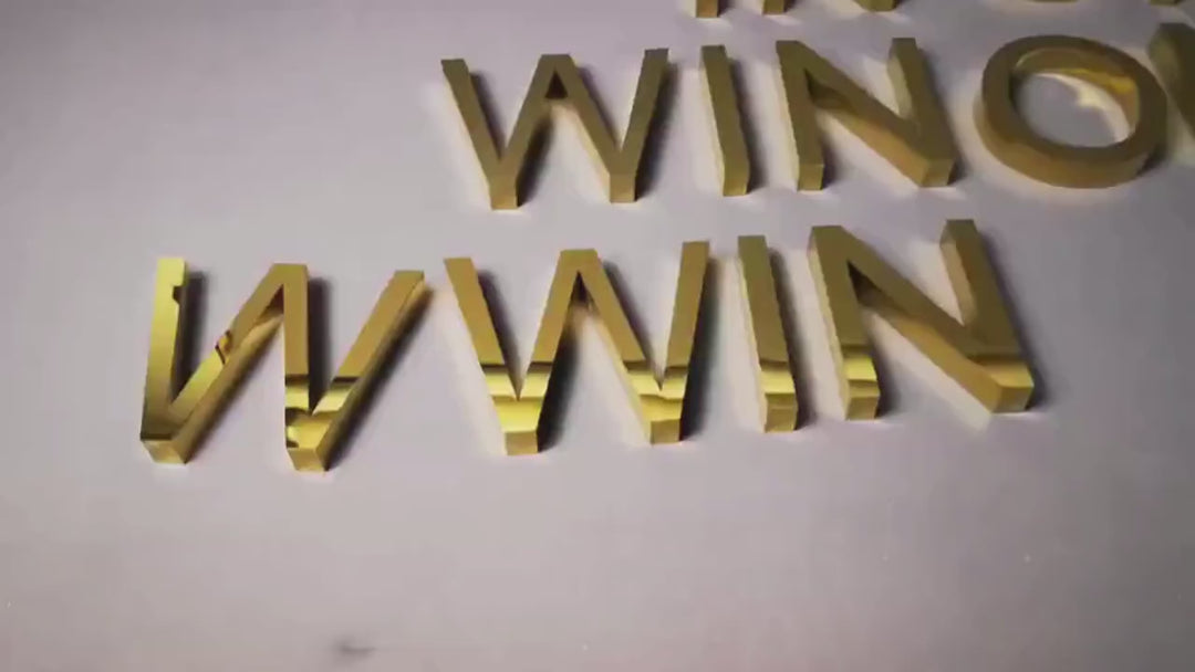 Stainless steel Steel Metal Lettering custom business metal signs