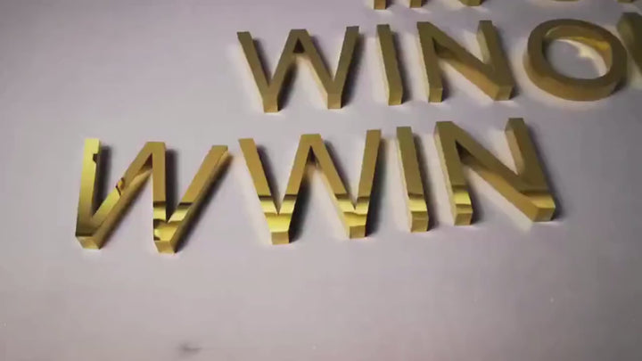 Stainless steel Steel Metal Lettering custom business metal signs