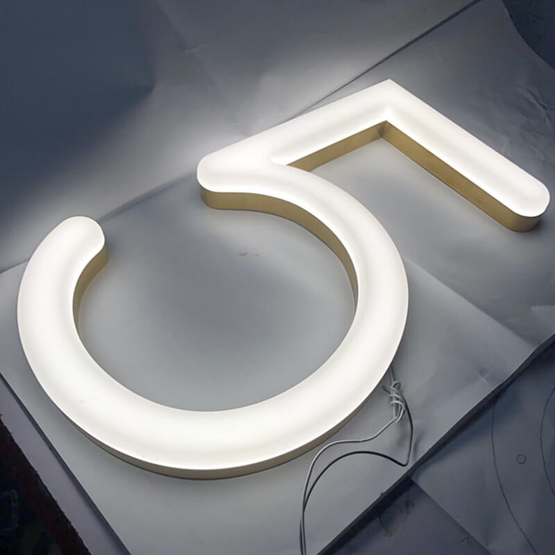 Stylish Front Lit House Number Signs for Enhanced Visibility & Curb Appeal – Customizable Options Available - BacklitLEDsign