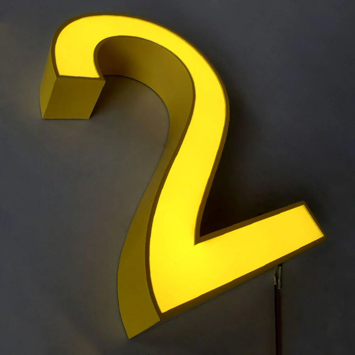 Stylish Front Lit House Number Signs for Enhanced Visibility & Curb Appeal – Customizable Options Available - BacklitLEDsign