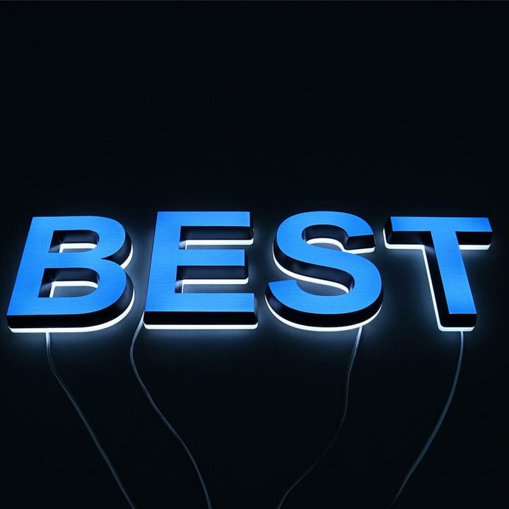 Company Acrylic Signs Frontlit and Backlit Electric 3D LED Acrylic Letter Sign Face-lit Signs and Backlit Logo Signs Lighted Business Signs - BacklitLEDsign
