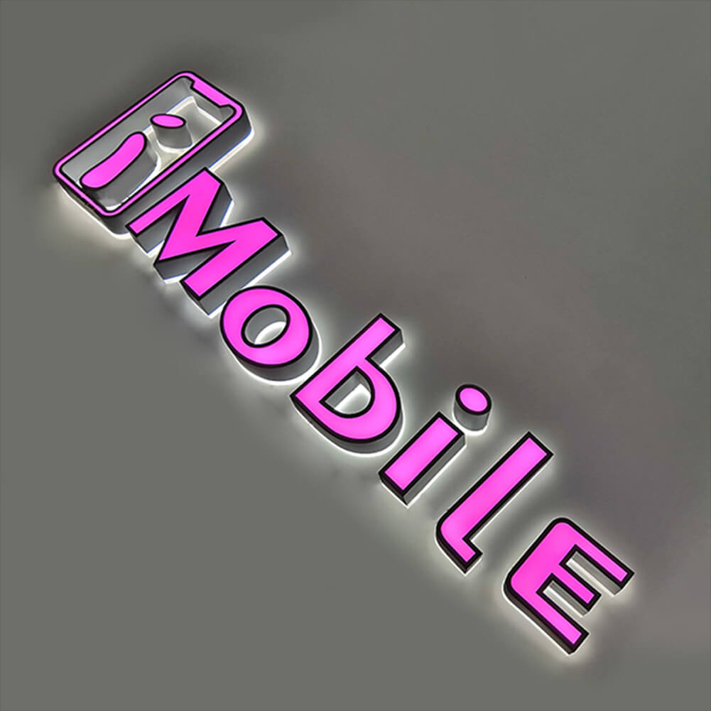 Company Acrylic Signs Frontlit and Backlit Electric 3D LED Acrylic Letter Sign Face-lit Signs and Backlit Logo Signs Lighted Business Signs - BacklitLEDsign