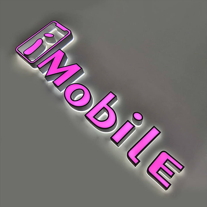 Company Acrylic Signs Frontlit and Backlit Electric 3D LED Acrylic Letter Sign Face-lit Signs and Backlit Logo Signs Lighted Business Signs - BacklitLEDsign