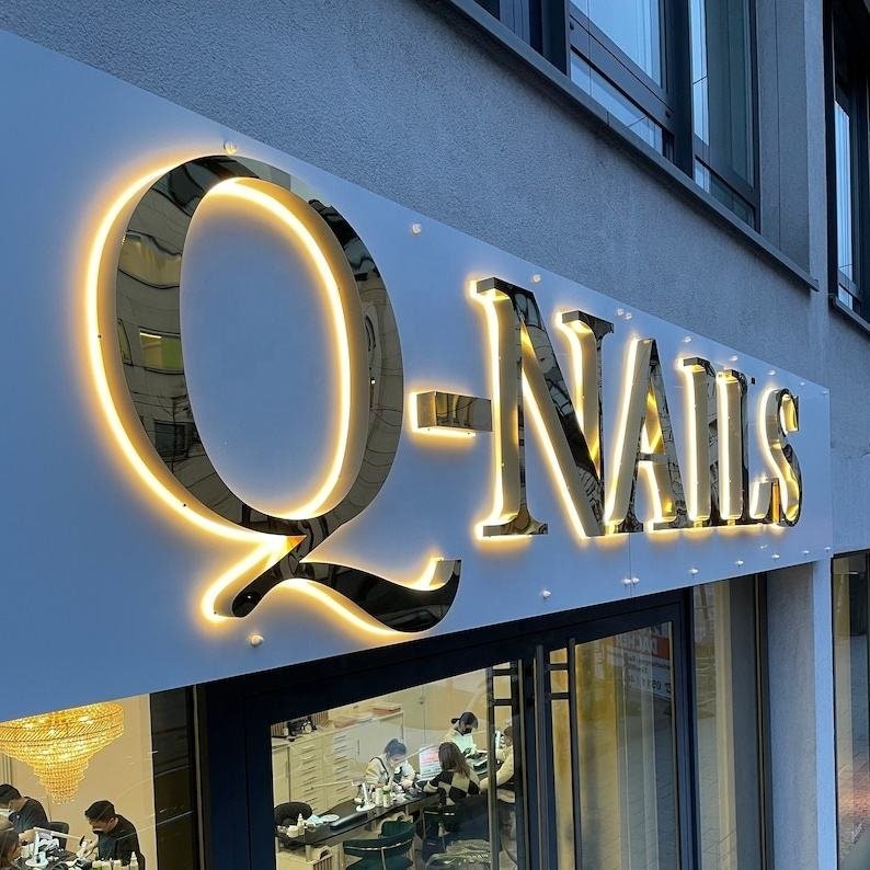 3D Letters Sign Maker backlit logo sign