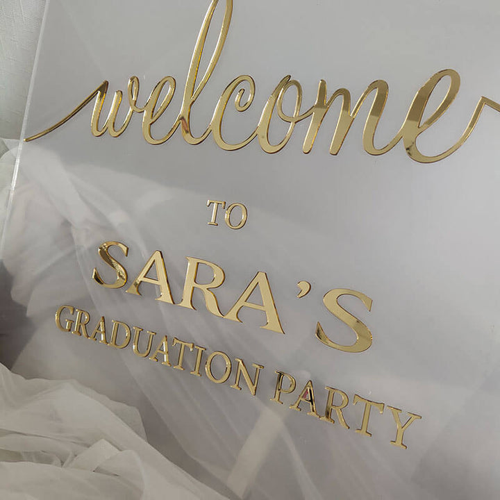 acrylic custom sign printed acrylic sign