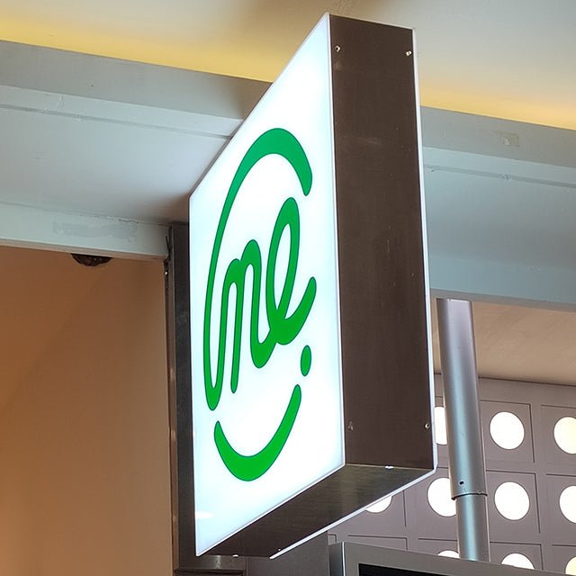 light box shop sign company logo light box