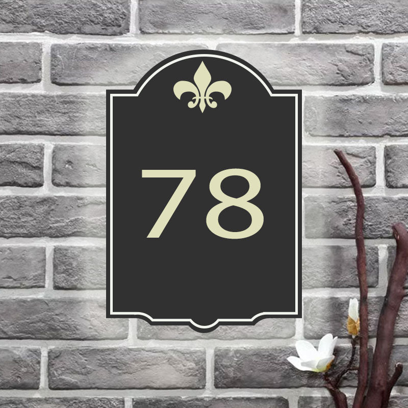 modern address numbers address plaque