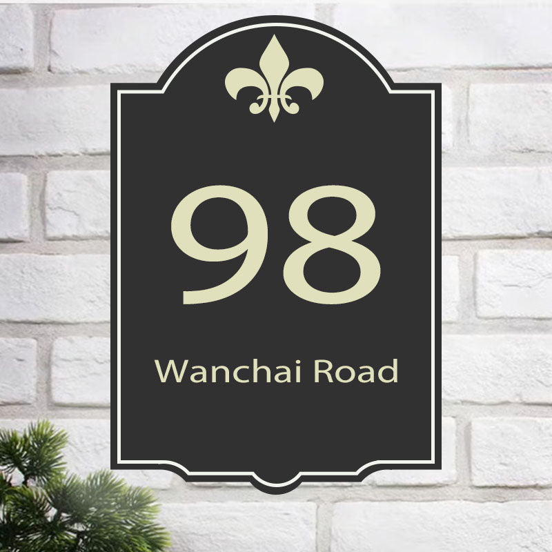 lighted house numbers solar ddress plaque