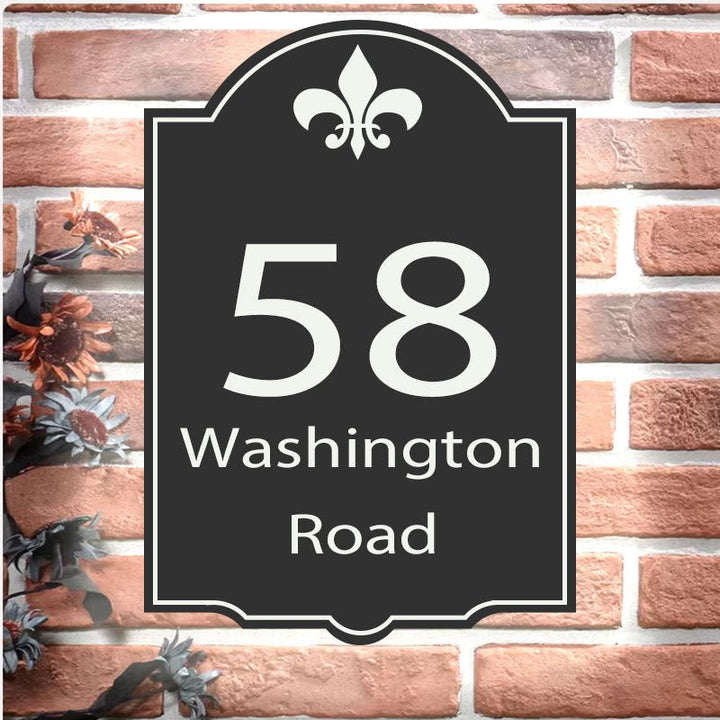 Custom House Number Sign Personalized Address Plaque LED Light Box Address Number Sign Door Sign Personalized LED Letter Box - BacklitLEDsign