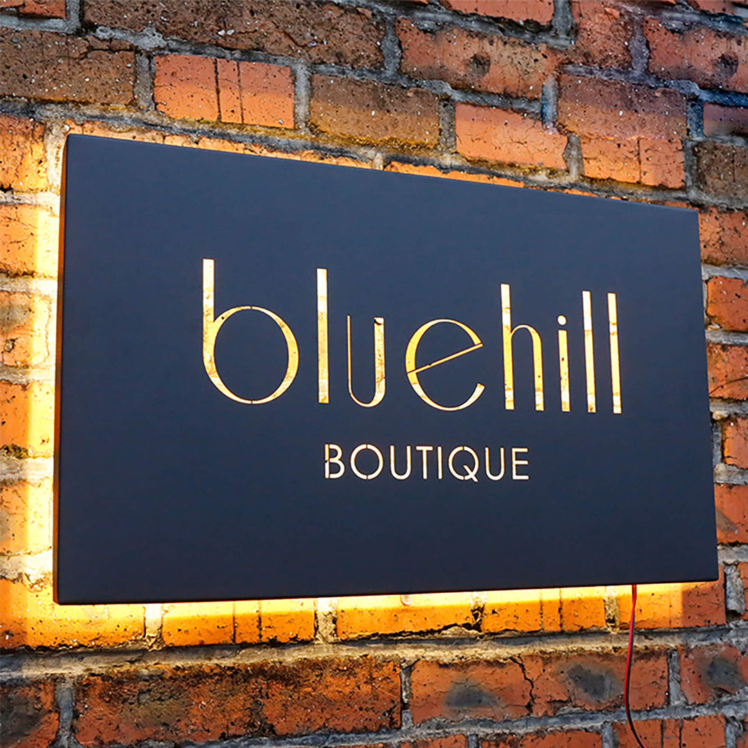 Custom Illuminated 3D Stainless Steel Waterproof UV Digital Print Light Box for Store Metal Personalized Light Box for Shipping Mall - BacklitLEDsign