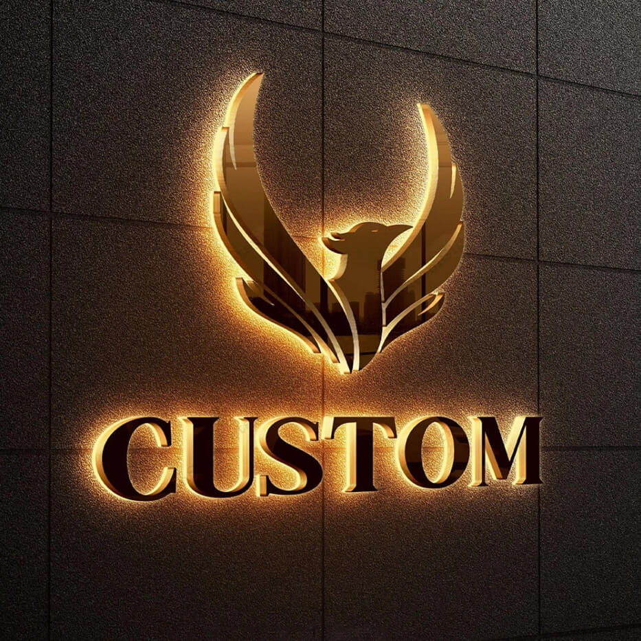 commercial signage solutions commercial signs inc backlit letters for wall