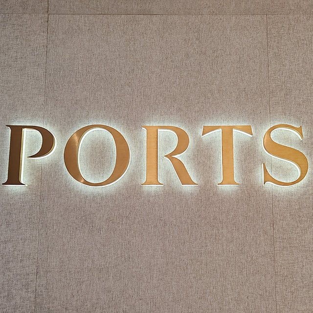 business window decals business signage led back lit signs