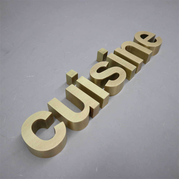 Custom Laser Cut 3D Stainless Steel Wall Logo Business Sign Cast Metal Signs Company Logo Signs Office Sign Shop Signage Manufacturing - BacklitLEDsign