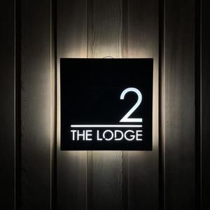 personalized home address signs light up address sign modern house sign