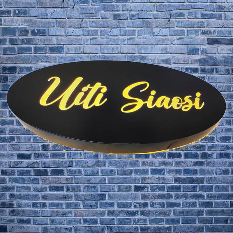 Wall Mounted Store Sign - Light Box custom sign- Bussiness sign - Round Shop Sign – Storefront Blade Sign – outlet Outdoor Business Signage