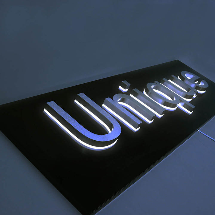 custom business light up signs illuminated channel letter signs backlit sign boards