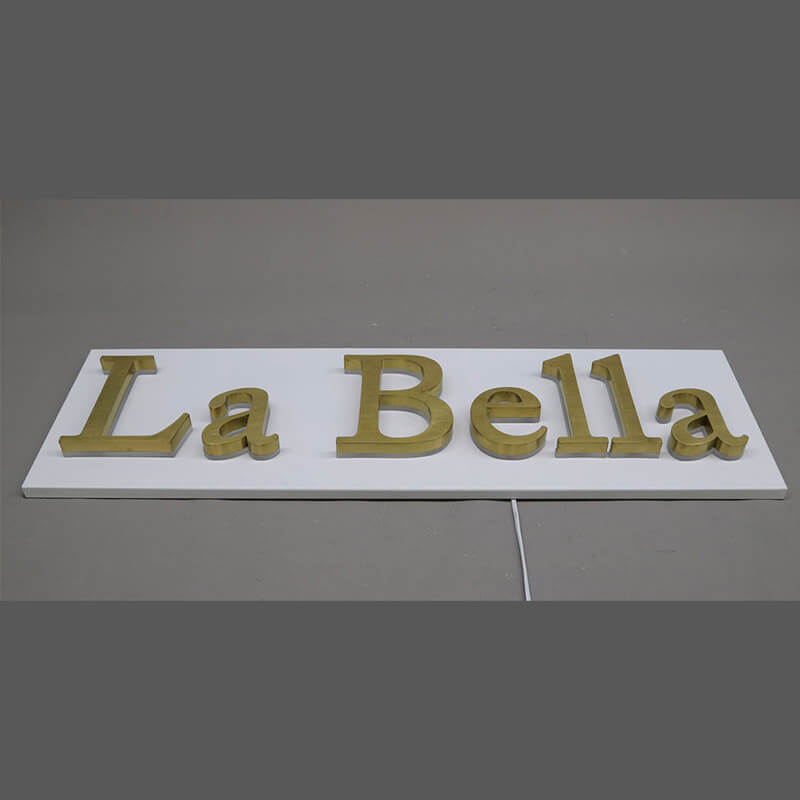 halo illuminated signs metal backlit sign backlit letter signage