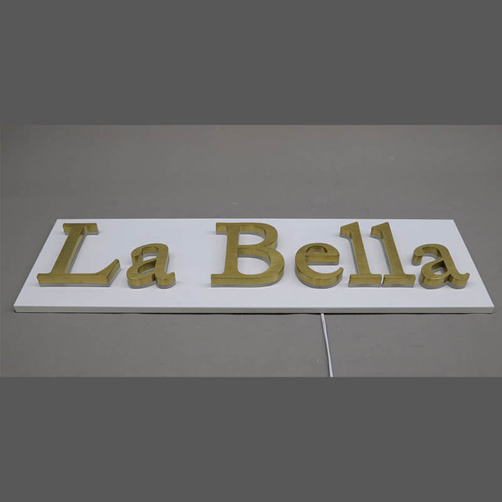 halo illuminated signs metal backlit sign backlit letter signage