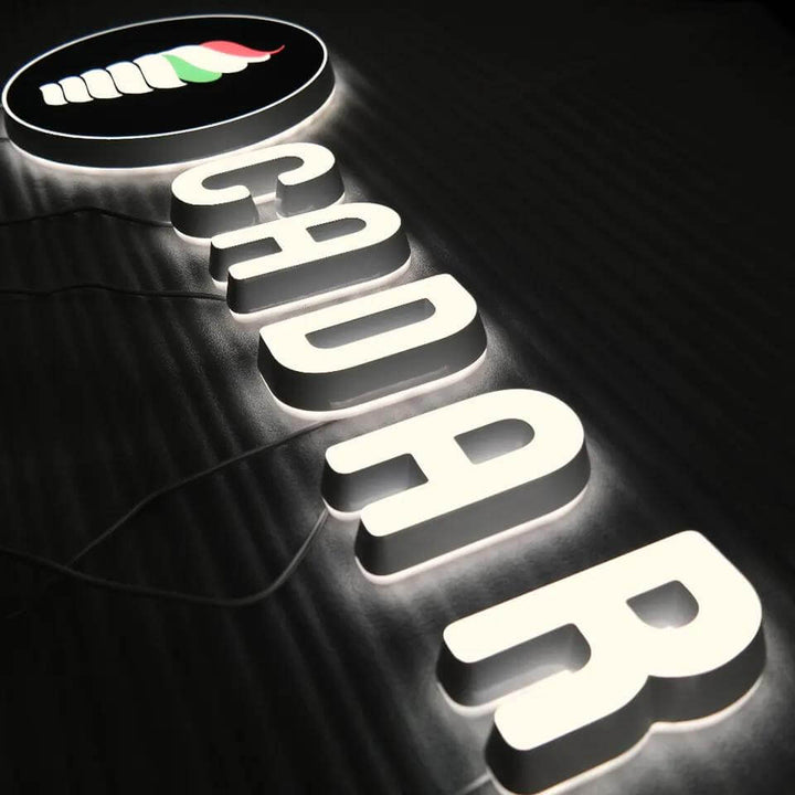 Custom Plexiglass Sign Illuminated Acrylic Letters Front Lit & Backlit LED Advertisigng Signage for Business - BacklitLEDsign