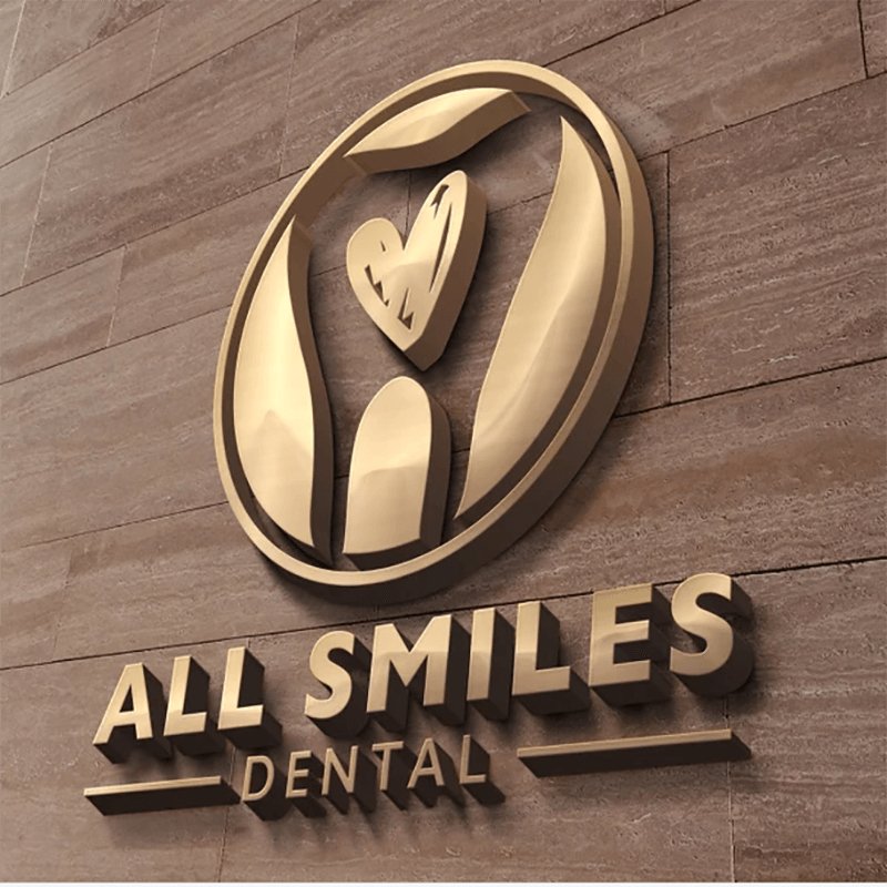 3d letters metal logo sign