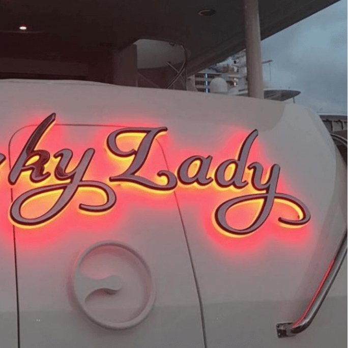 Custom 3D boat lettering designs