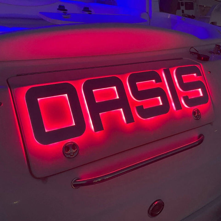 Marine-grade illuminated signage