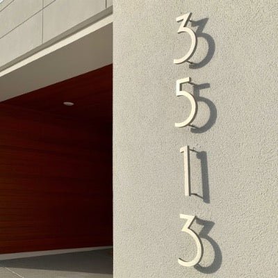 large modern house numbers apartment numbers and letters metal address signs for house