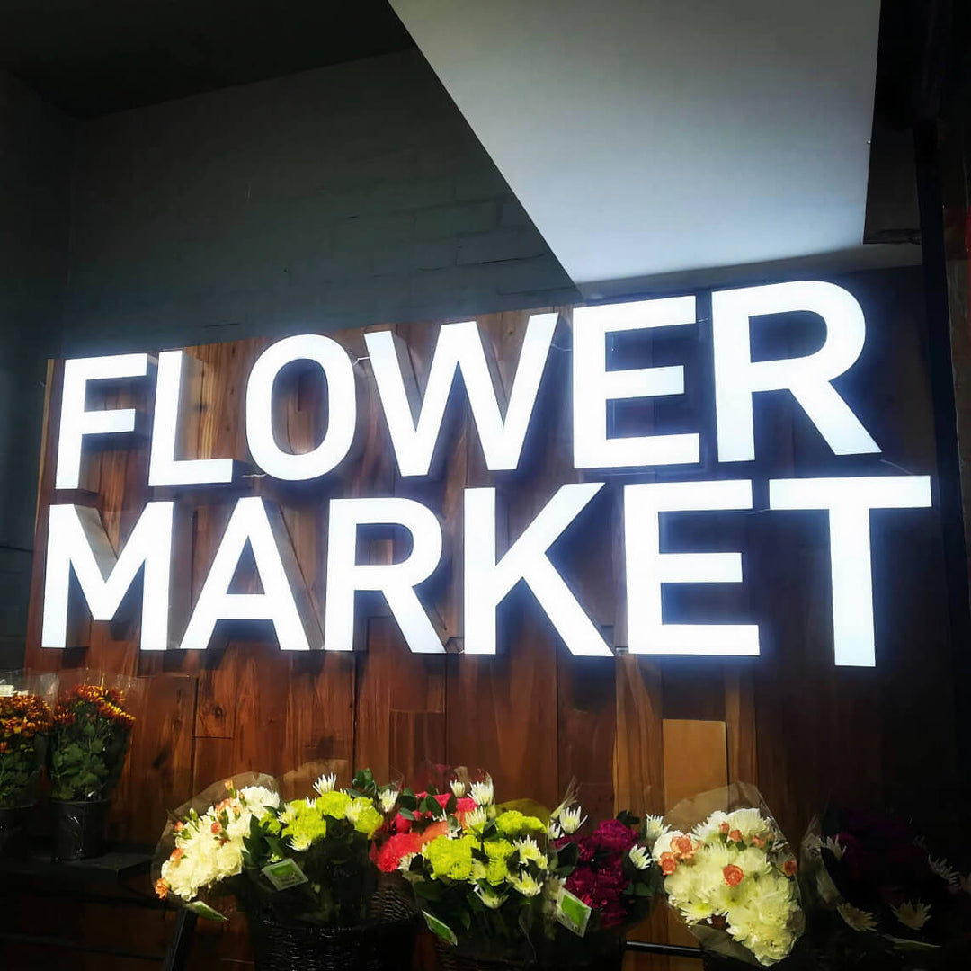 LED Illuminated Dimensional Custom Letters Store Front Channel Letters and Lit Shape Signs Personalized Shop Signs Retail Signage - BacklitLEDsign