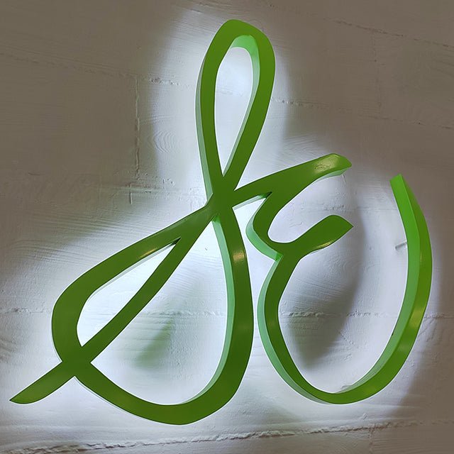 3d backlit sign custom metal backlit signs led store front signs