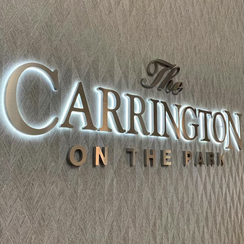backlit interior signage 3d backlit letters custom backlit sign