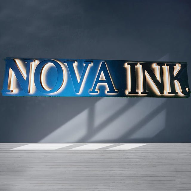 cursive metal letters metal shop signs channel letters backlit