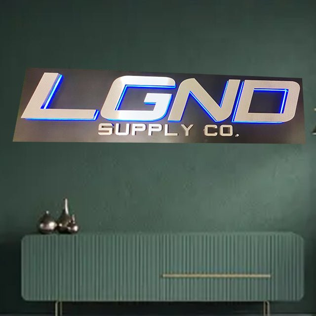 outdoor personalized metal signs personalized signs metal backlit lettering signage